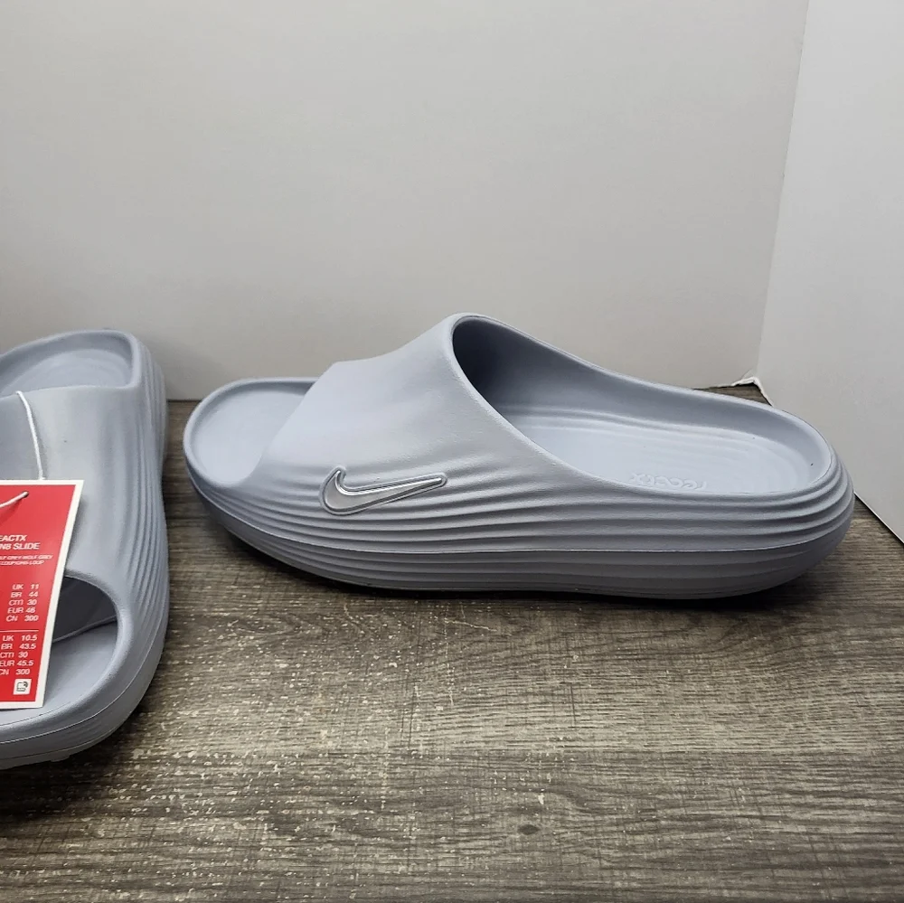 Nike ReactX Rejuven8 Slides Shoes Wolf Grey HV4479-002 New Men’s Size 12 New
